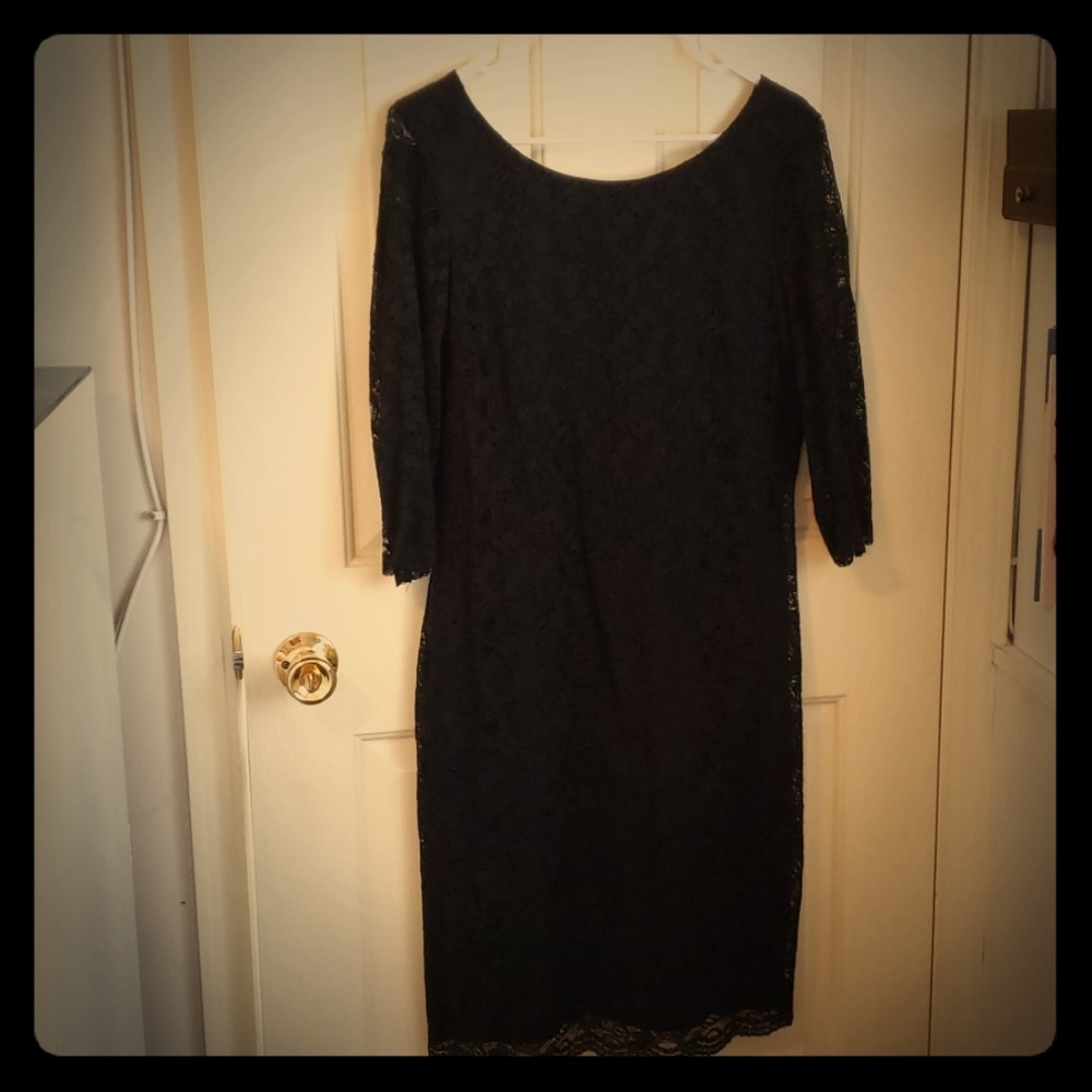 Banana Republic black lace dress size 12!